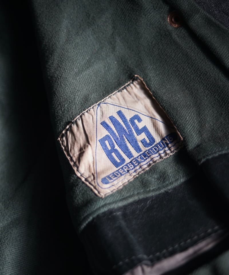 1940~50s German army motorcycle leather jacket