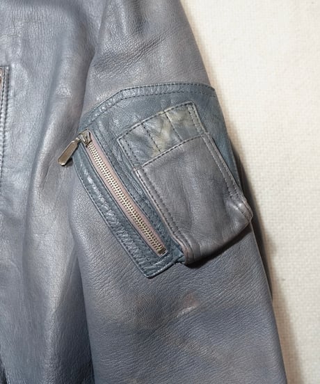 1980s German military pilot leather jacket