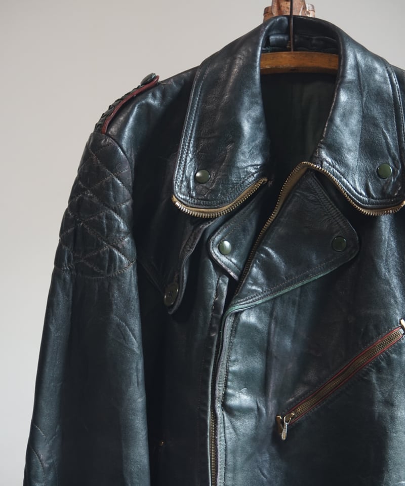 1940~50s German army motorcycle leather jacket 1940~50s German army motorcycle leather jacket