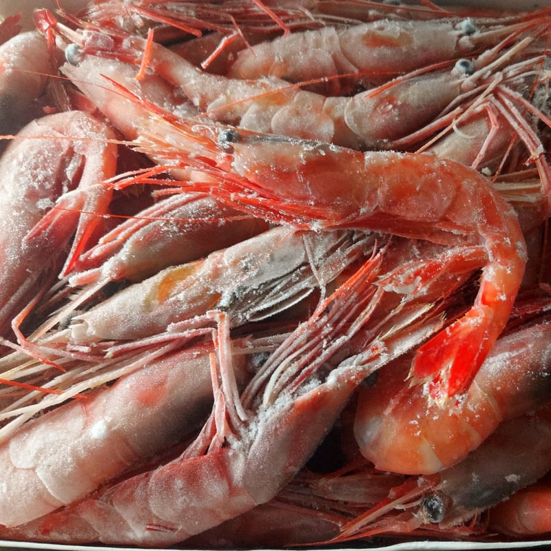 甘エビ1kg　帆立Dフレーク1kg お刺身用　冷凍　Sサイズ約100尾前後入れ amaebi-s-2-1.jpg