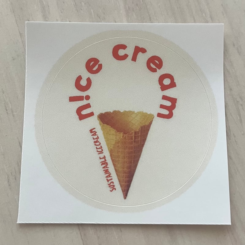 n!ce cream オリジナルステッカー | n!ce cream｜規格外野菜を使った