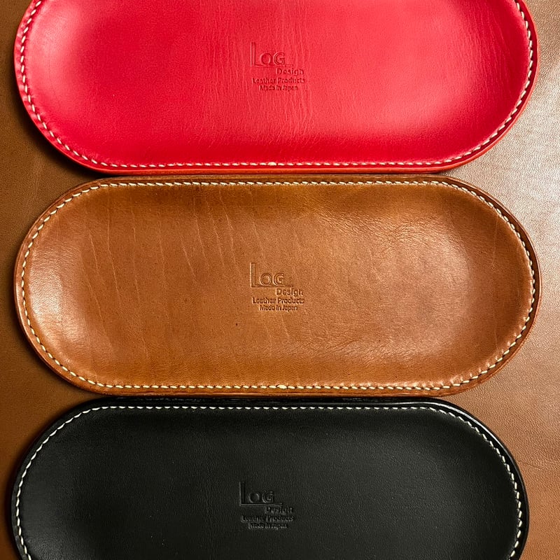 LT-01-CML レザートレー Camel（ヌメ革×ステンレス芯） | kyotani le