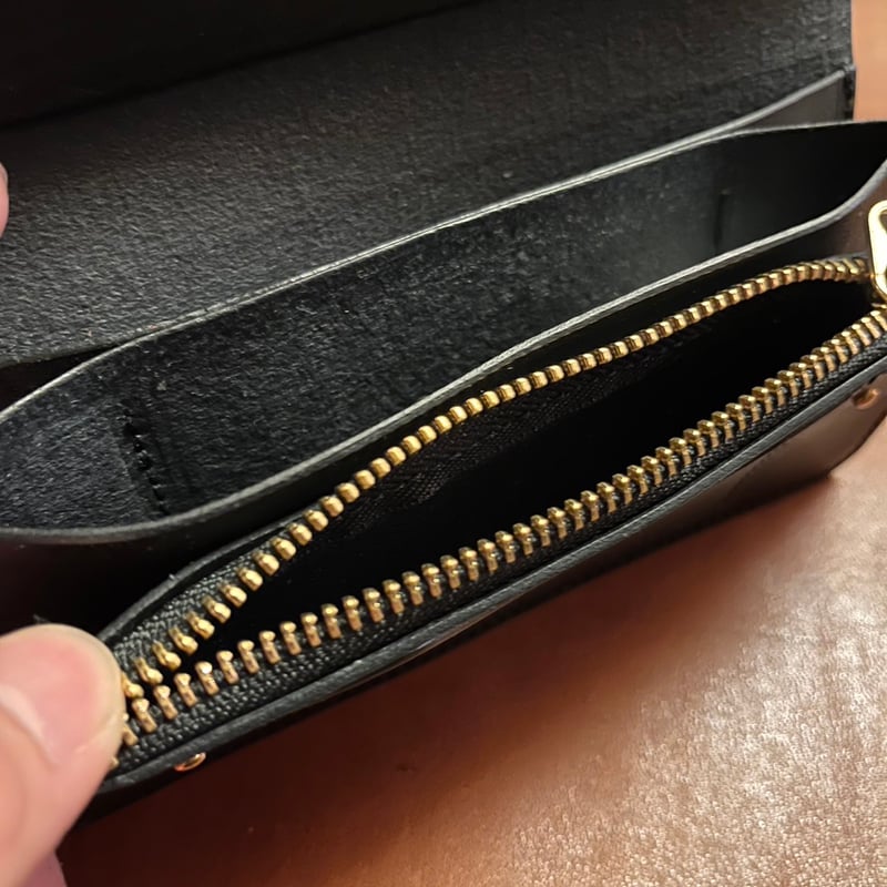 LW-03-BLK Tracker Wallet（ヌメ革） | kyotani leather