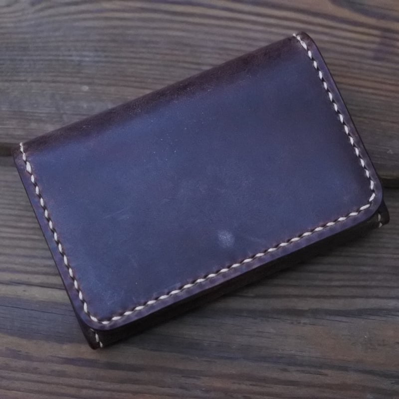 LPC-03-BGD-BRI（ブライドルレザー・名刺入れ）バーガンディ | kyotani