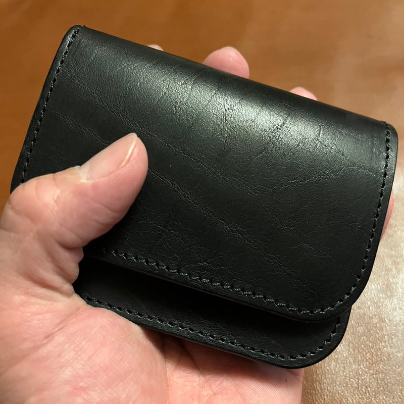 LW-06-BLK Small Tracker Wallet（サドルレザー茶芯） | kyot