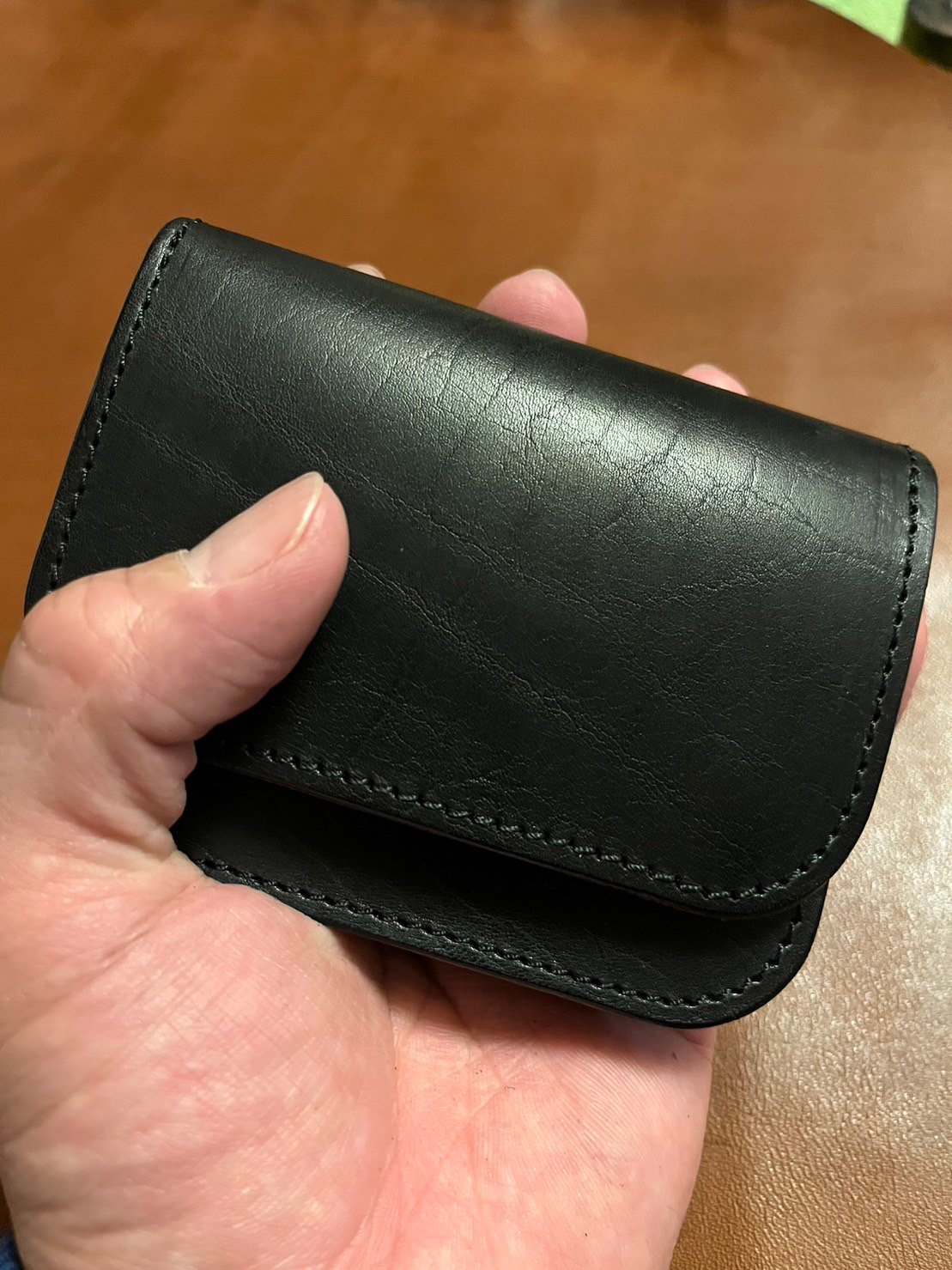 LW-02-BLK Small Tracker Wallet(サドルレザー茶芯) | kyot LW-02-BLK Small Tracker Wallet(サドルレザー茶芯) | kyot