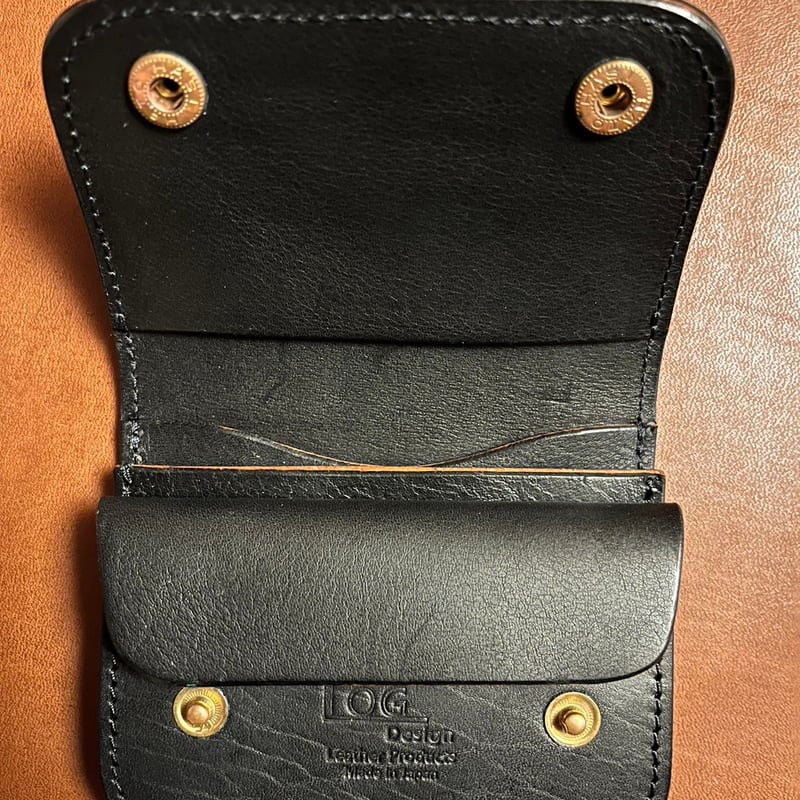 LW-02-BLK Small Tracker Wallet(サドルレザー茶芯) | kyot LW-02-BLK Small Tracker Wallet(サドルレザー茶芯) | kyot