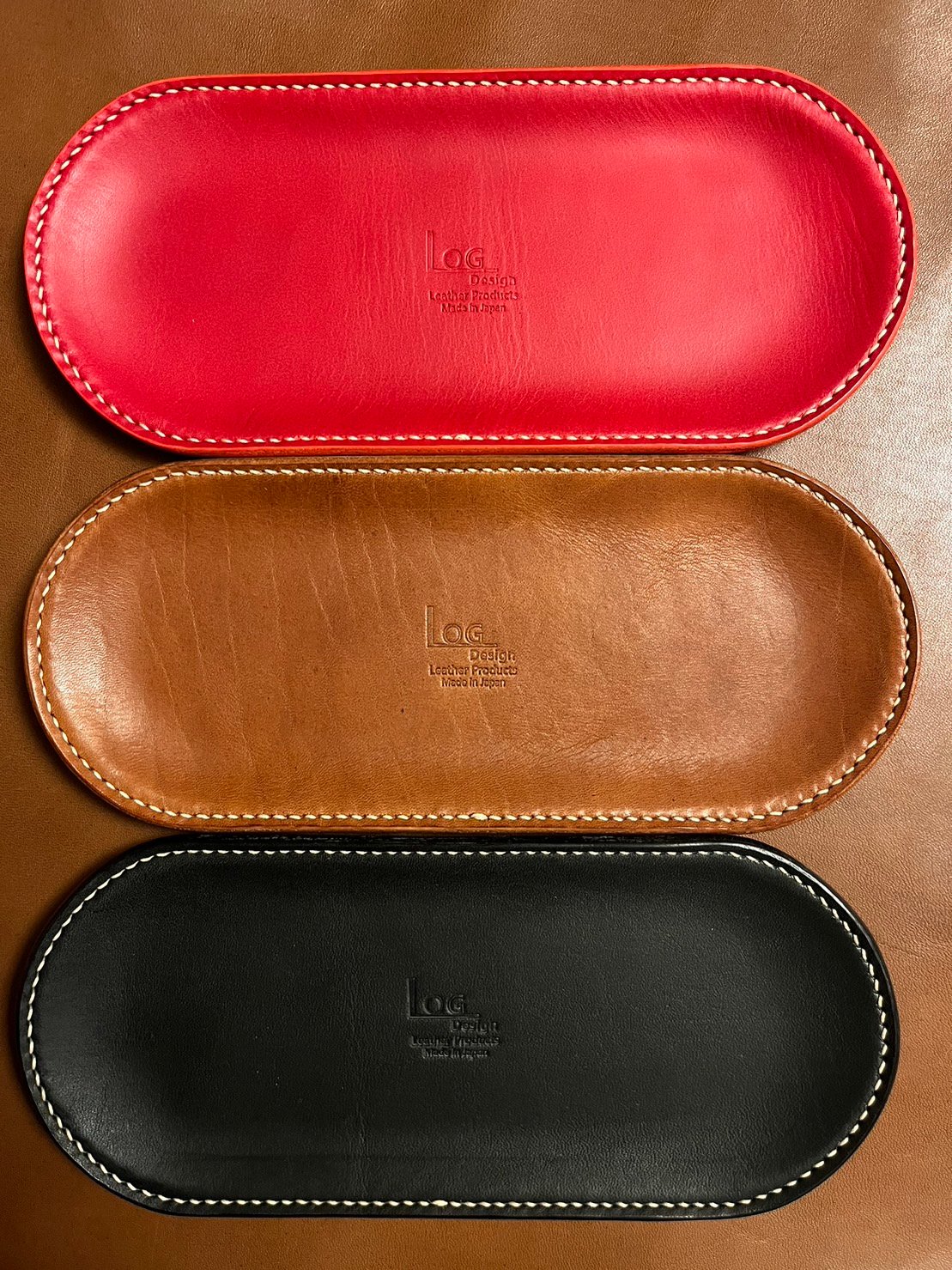 LT-01-BLK レザートレー Black（ヌメ革×ステンレス芯） | kyotani le