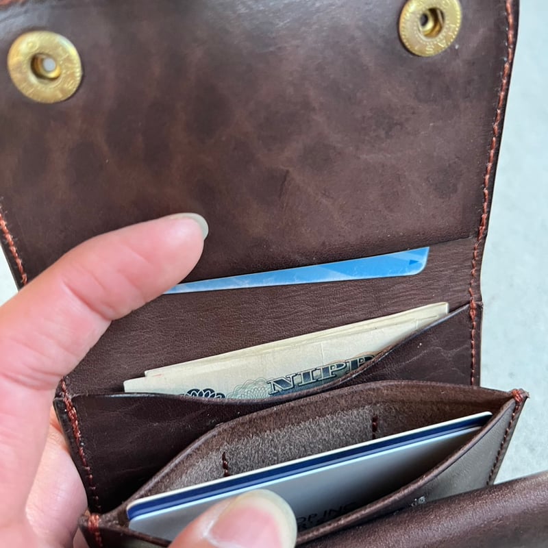LW-02-DB Small Tracker Wallet（ミニウォレット）（型押しクロコダイ