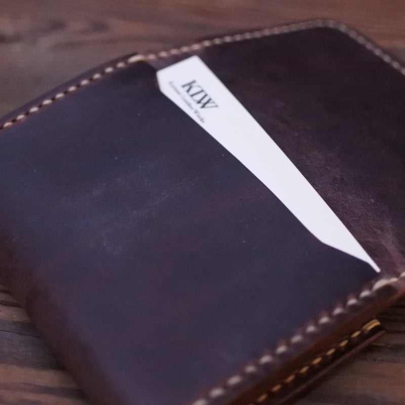 LPC-03-BGD-BRI（ブライドルレザー・名刺入れ）バーガンディ | kyotani