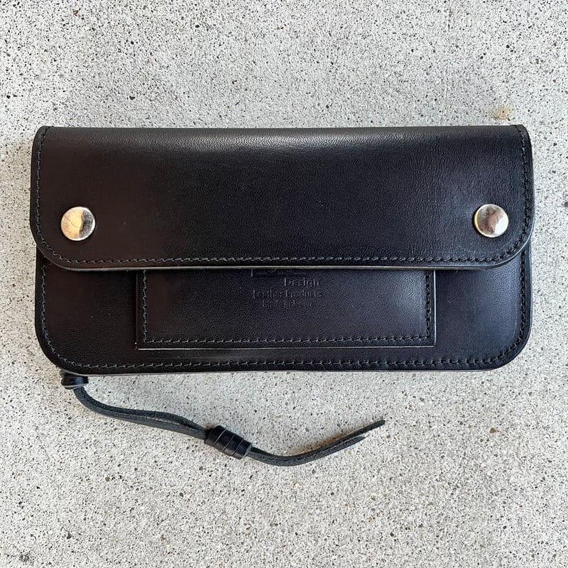 LW-05-BLK Tracker Wallet（ジャンパーホックボタン・ヌメ革