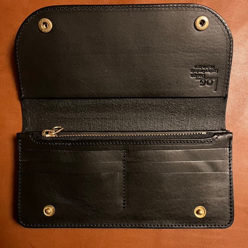 LW-04-BLK Long Wallet（ヌメ革） | kyotani leather works