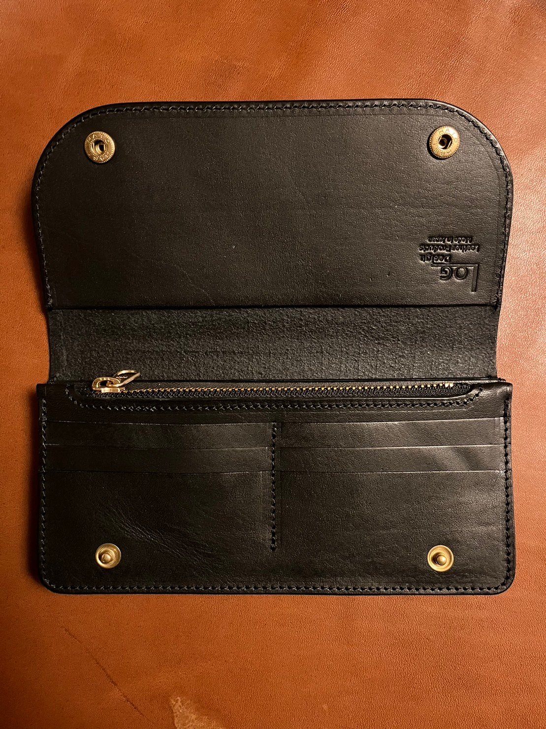 LW-04-BLK Long Wallet（ヌメ革） | kyotani leather works