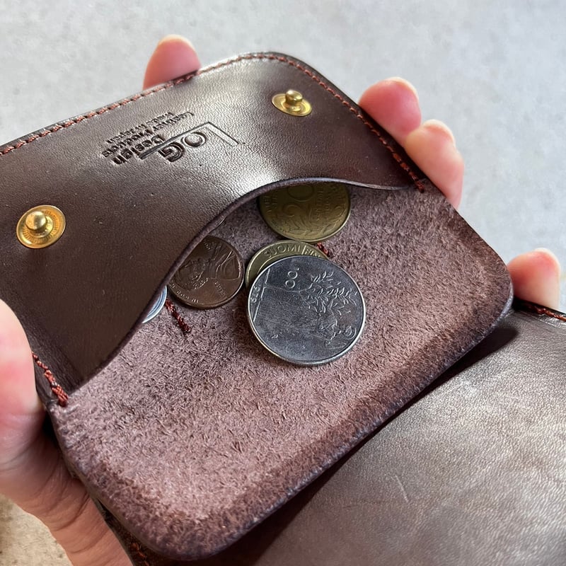 LW-02-DB Small Tracker Wallet（ミニウォレット）（型押し