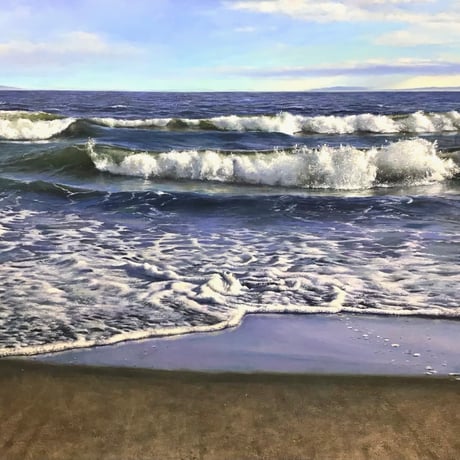 鍋島正一　「招福猫」　４号　水彩画　本人サイン Nabeshima Masakazu's STORE