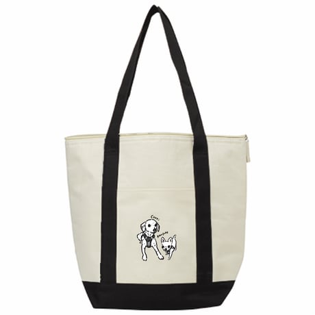 ▼(M)ポリエステルバイカラー保冷トート◆(イラストをお持ちの方限定商品)