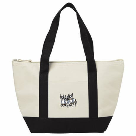 ▼(S)ポリエステルバイカラー保冷トート◆(イラストをお持ちの方限定商品)