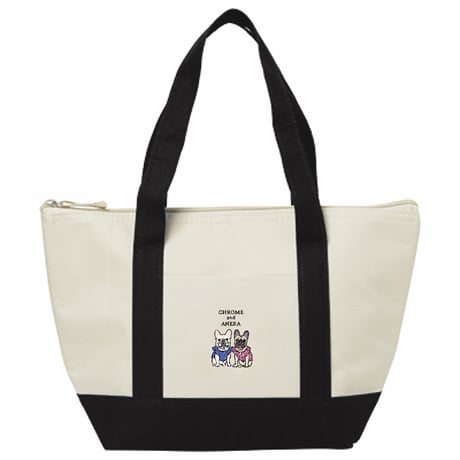 ▼(S)ポリエステルバイカラー保冷トート◆(イラストをお持ちの方限定商品)