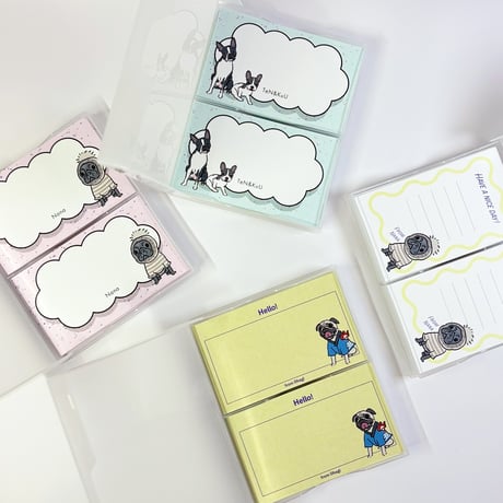 ■(もくもく)メッセージカード100枚◆(イラストをお持ちの方限定商品)