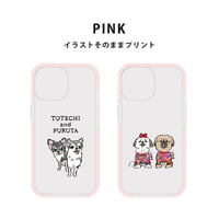 ★(PINK)iPhone17登場！クッションバンパークリアiPhoneケース　イラストそのままデザイン◆(イラストをお持ちの方限定商品)
