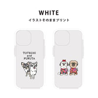 ★(WHITE)iPhone17登場！クッションバンパークリアiPhoneケース　イラストそのままデザイン◆(イラストをお持ちの方限定商品)