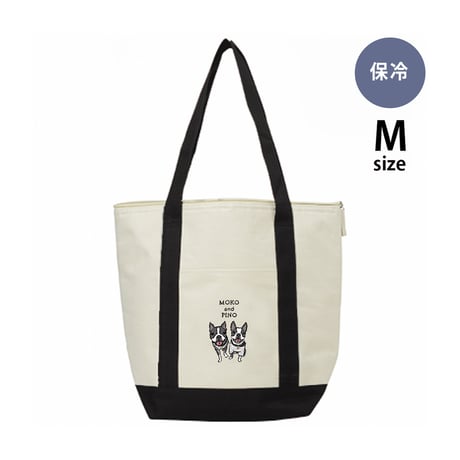 ▼(M)ポリエステルバイカラー保冷トート◆(イラストをお持ちの方限定商品)