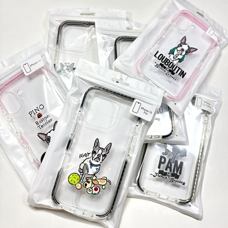 ★(WHITE)iPhone17登場！クッションバンパークリアiPhoneケース　イラストそのままデザイン◆(イラストをお持ちの方限定商品)