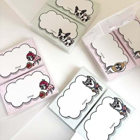 ■(もくもく)メッセージカード100枚◆(イラストをお持ちの方限定商品)