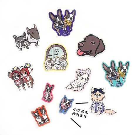 ●ダイカットシール30枚/100枚◆(イラストをお持ちの方限定商品)