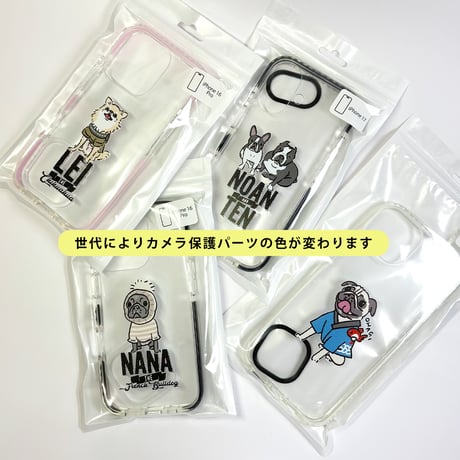 ★(PINK)iPhone17登場！クッションバンパークリアiPhoneケース　イラストそのままデザイン◆(イラストをお持ちの方限定商品)