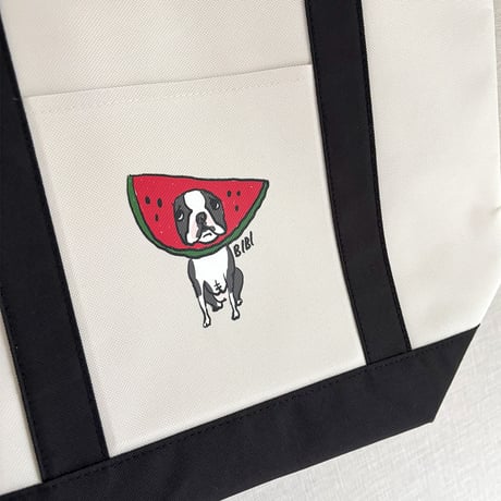 ▼(M)ポリエステルバイカラー保冷トート◆(イラストをお持ちの方限定商品)
