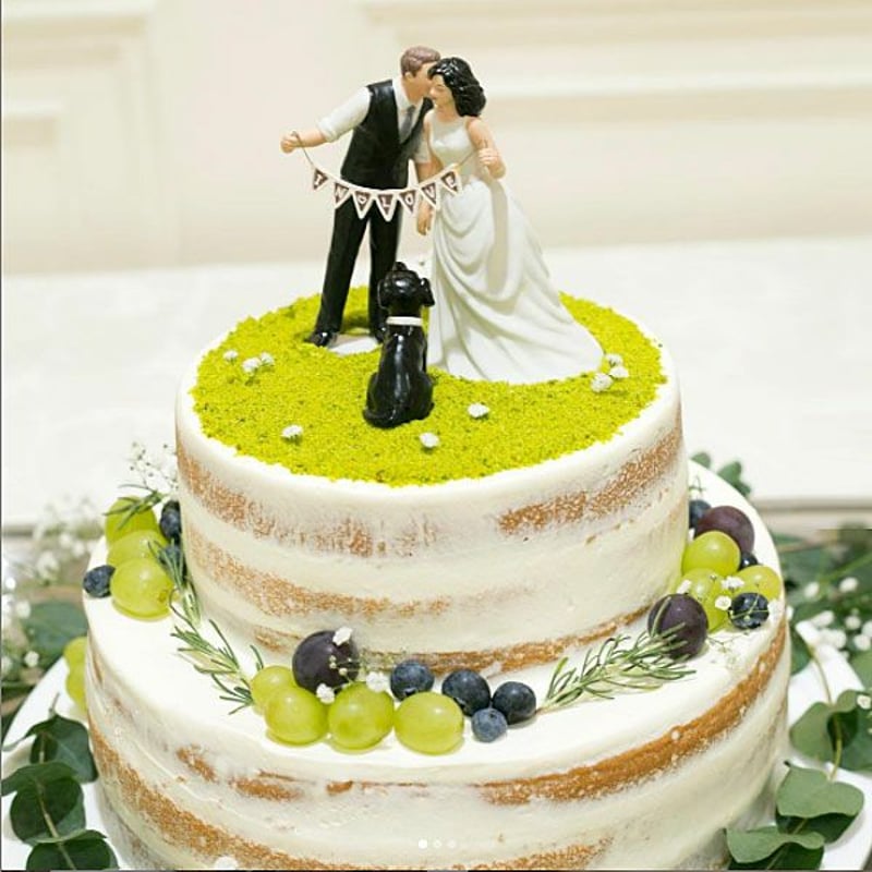 ケーキトッパー【ガーランド】新郎新婦セット | YourStyleWedding