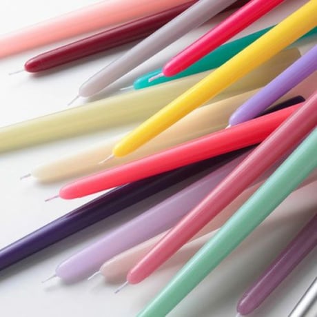 テーパーキャンドル【30cm 20色】12本セット
