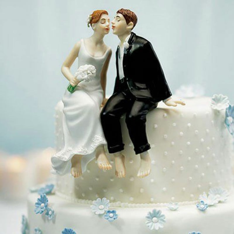 結婚式 ケーキトッパー バルーン キスして