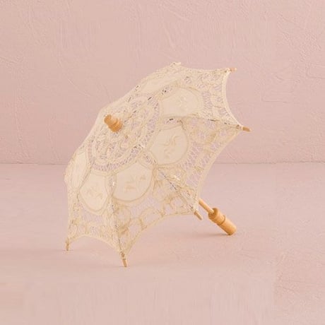 レースのミニパラソル【アイボリー】