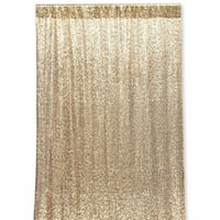 スパンコールのバックドロップ【ゴールド】110cm×250cm