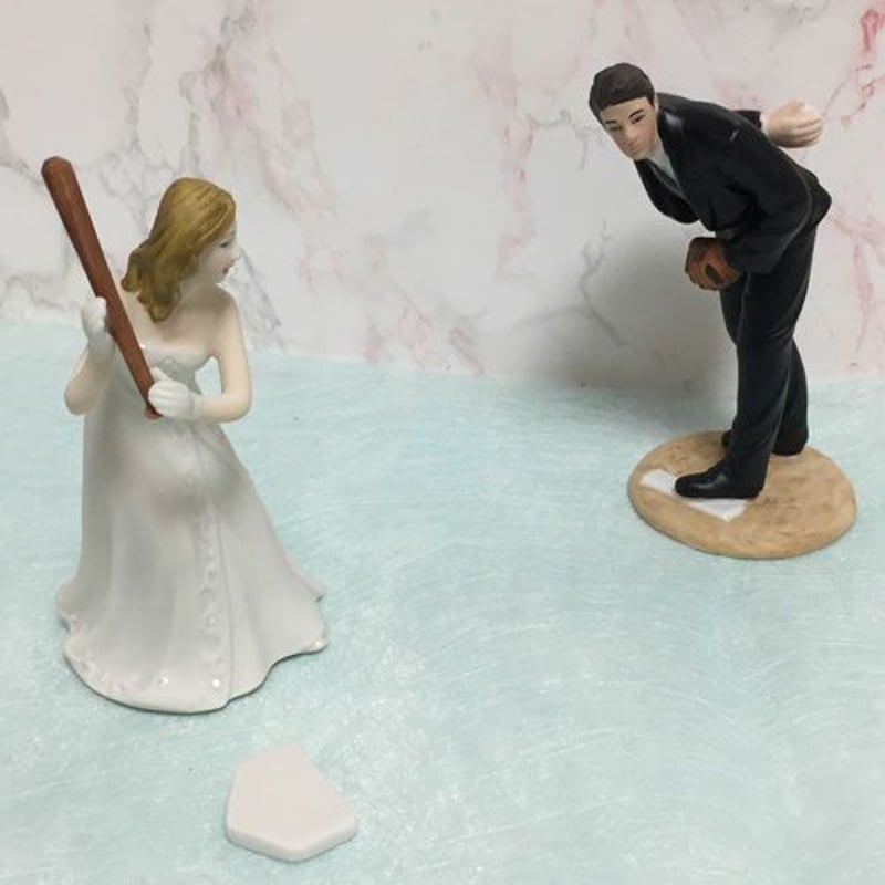 ウェディングトッパー野球Ver. ゼクシィ展示* ケーキトッパー 野球 ウェディング 結婚式