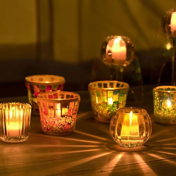 カラフルなキャンドル モザイクキャンドル MosaicCandle | Na*celle