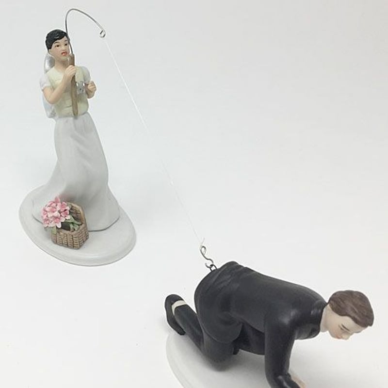 ケーキトッパー【釣り】新郎新婦セット | YourStyleWedding