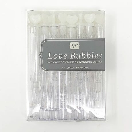 シャボン玉【ハートのスティック】24個セット