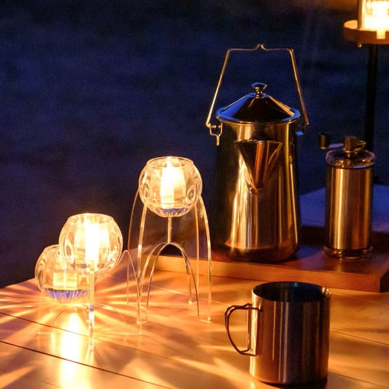 キャンドルグラスとスタンドセット クリア L 高さ19cm | YourStyleWedding