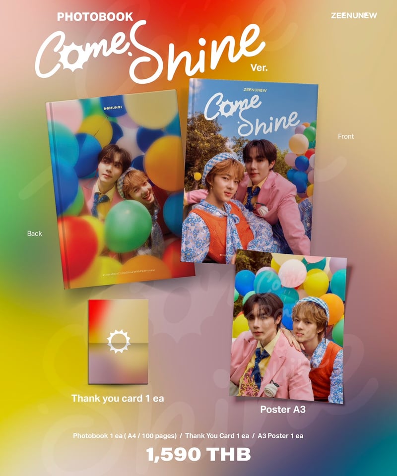 Zee&NuNew】 3rd Photobook 『Come Rain Come Shine