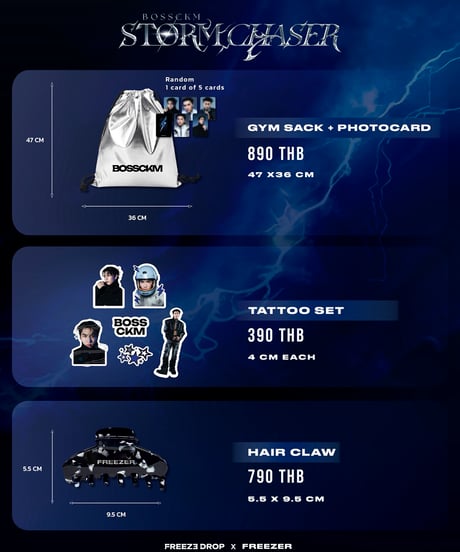 【FREEZER】STORM CHASER Official Goods 《TATTOO SET》