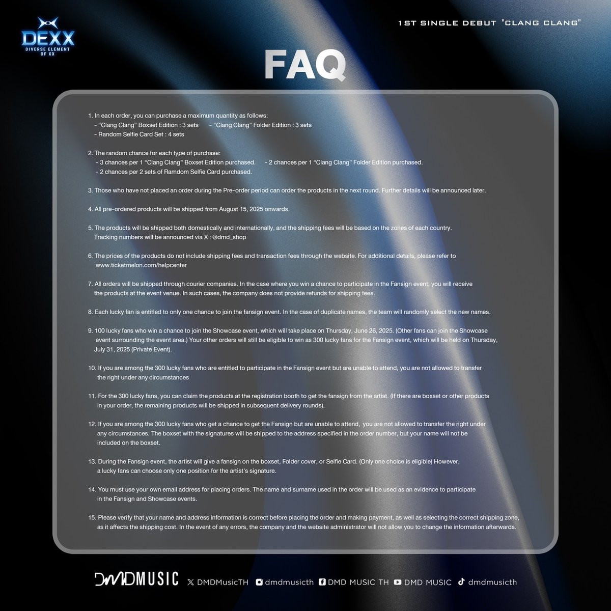 DEXX】 1st Single Debut 