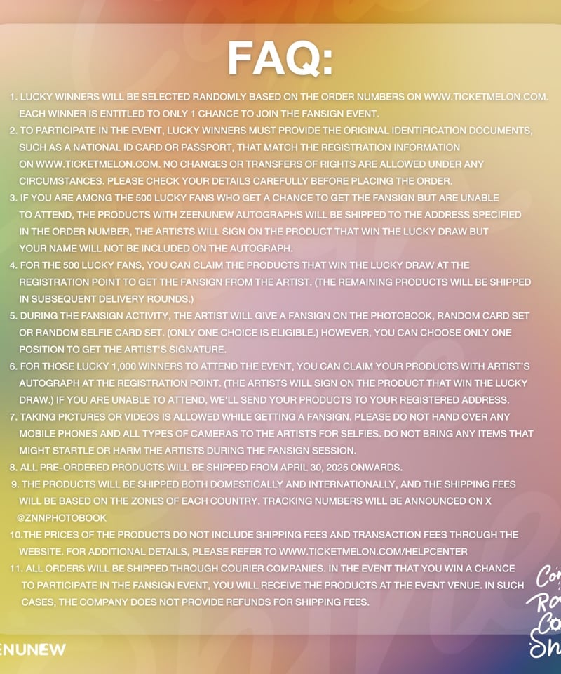 ZeeNuNew Come Rain Come Shine トレカ 4枚セット ZeeNuNew : 3rd Photobook - Complete set @ eThaiCD.com