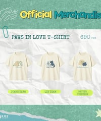 【DUANG WITH YOU Official Goods 第３弾！】　Paws in Love Tシャツ