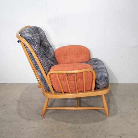 ERCOL ウィンザージュビリー1Pソファ（張替済み）