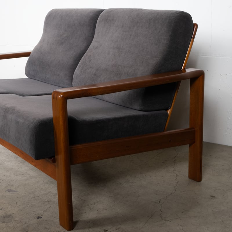 70s 80s デンマーク ビンテージ 2人掛けソファ 北欧 ZR23993 70s