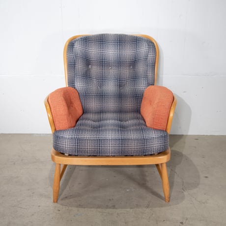 ERCOL ウィンザージュビリー1Pソファ（張替済み）