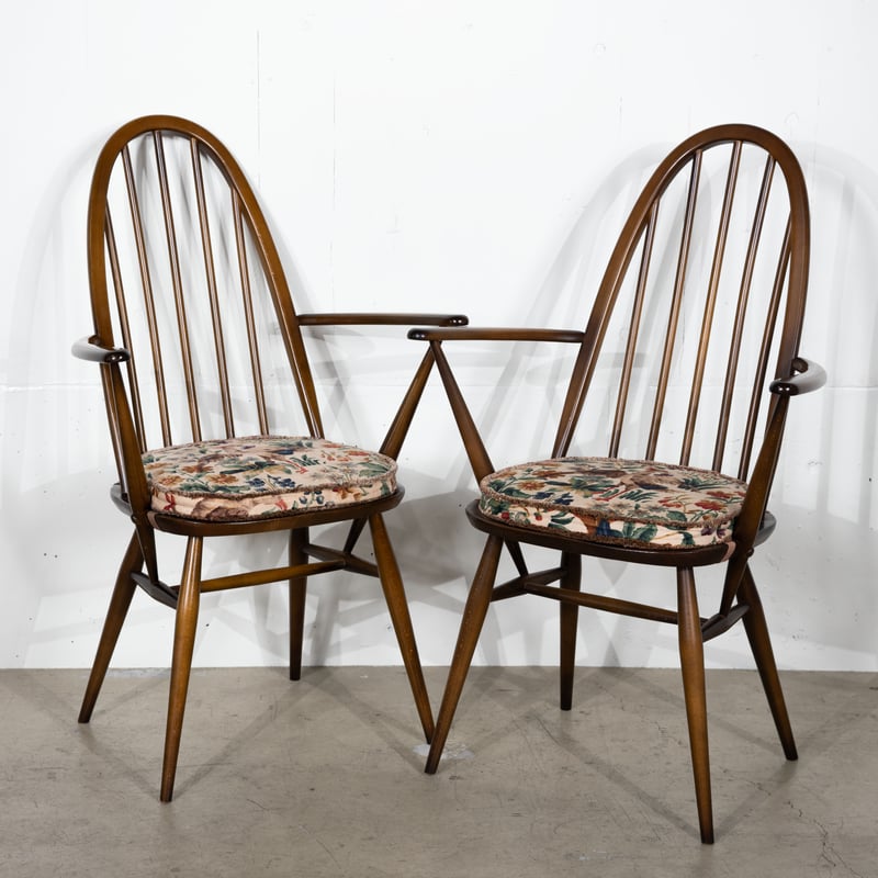 【良品】ERCOL クエーカーチェア クッション付 ERCOL クエーカーアームチェア（クッション付き） | 池田堂